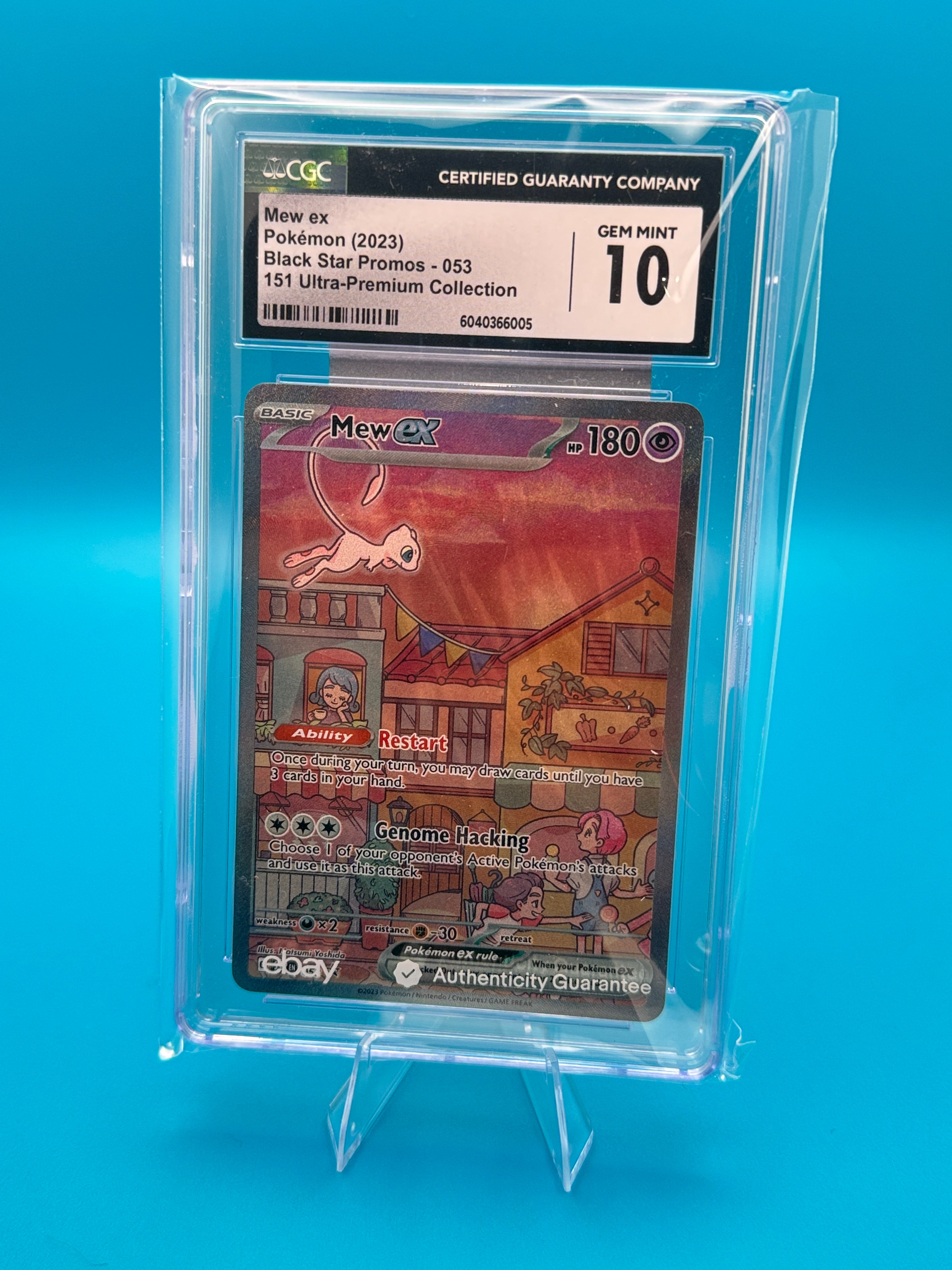 🔥 Mew ex – CGC GEM MINT 10 – Black Star Promo #053 🔥