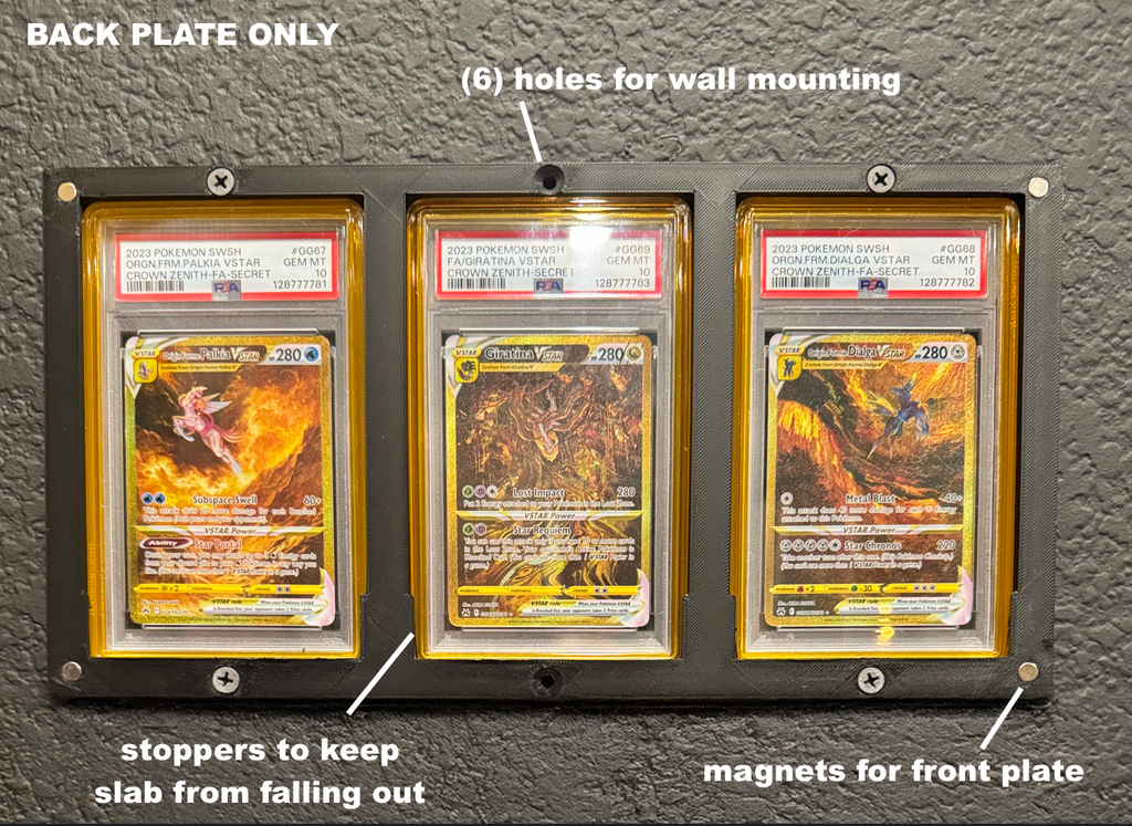 3D Printed - GRADED GAURD + SLAB Wall Mount - TRIOS