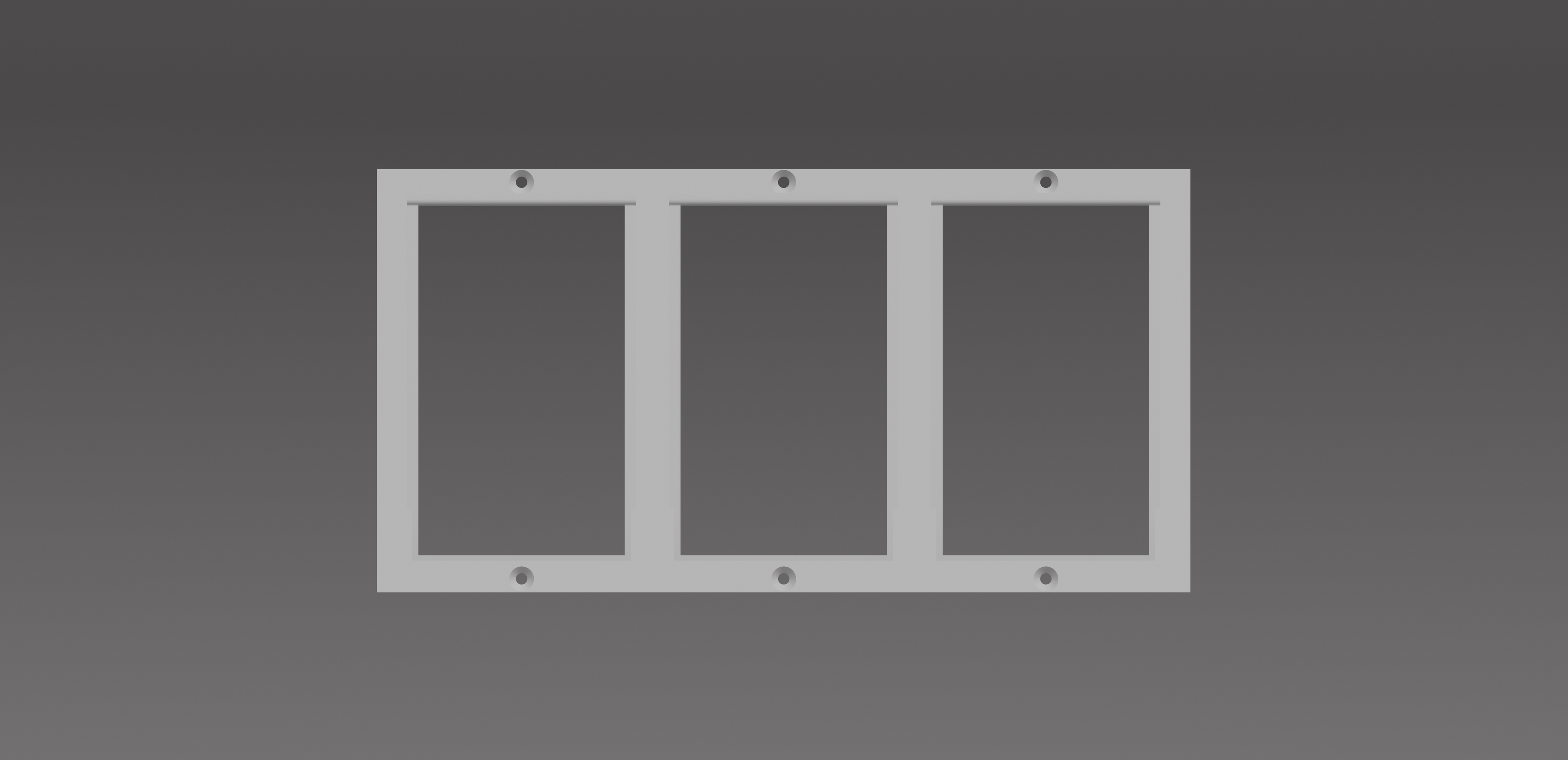 3D Printed - GRADED GAURD + SLAB Wall Mount - TRIOS